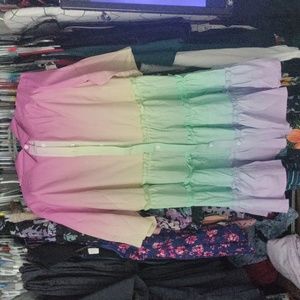 Beautiful plus size rainbow dress